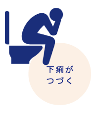 下痢がつづく